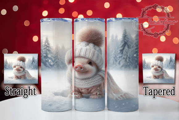 3D Christmas Piglet Tumble: Festive Design for Your Projects