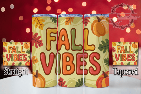 3D Fall Vibes Inflated Pumpkin Tumbler