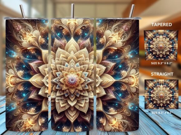 3D Mandala Tumbler Wrap: A Digital Download for Custom Creators