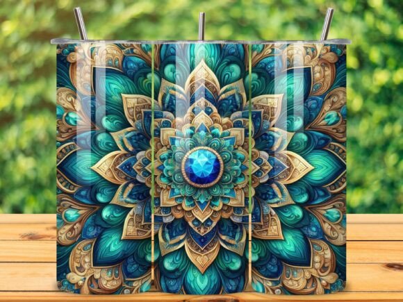 3D Mandala Tumbler Wrap Sublimation V.1: Creative Design