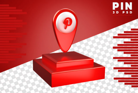 3D Pin Logo Pinterest Rendering: Showcase Your Art