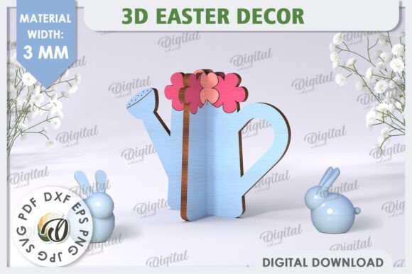 3D Spring Decor Laser Cut Files for Home Decor