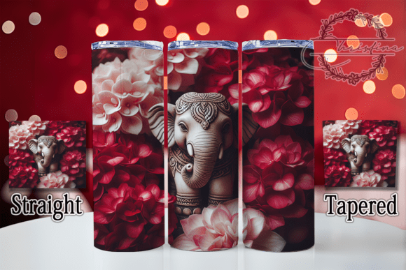 Cute 3D Whimsical Elephant Tumbler