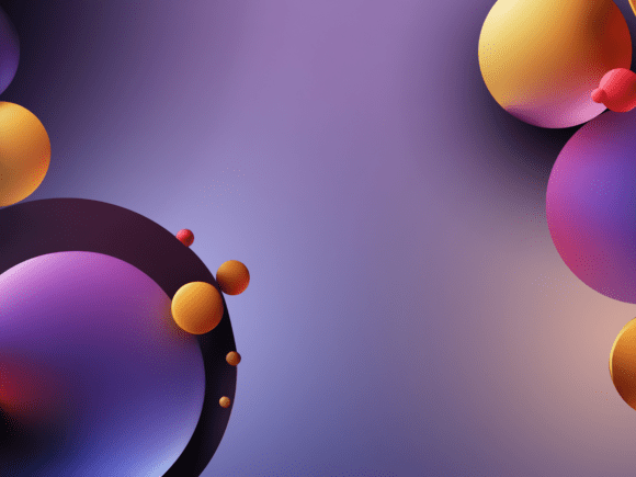 Vibrant 3D Balls Background: Dynamic Visuals for Designers